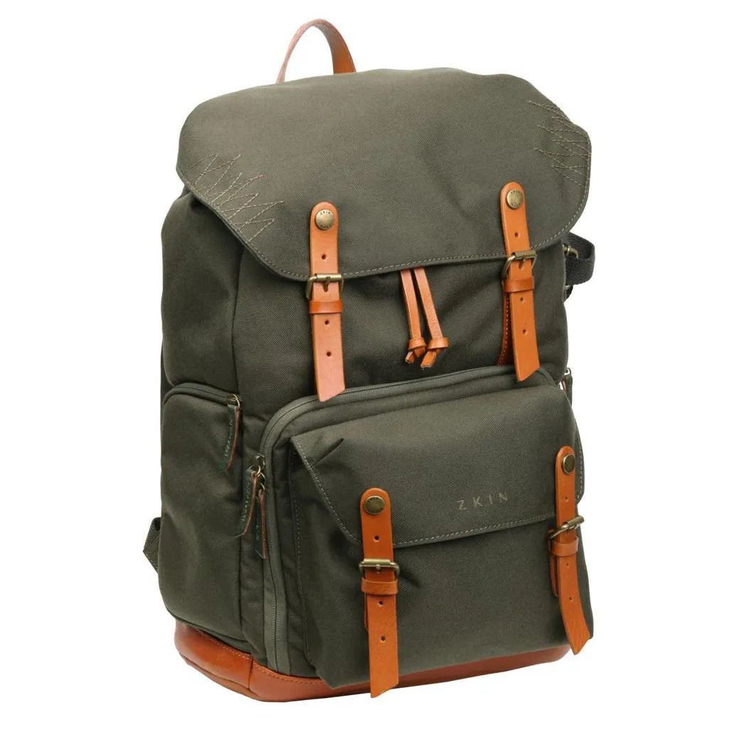 Zkin Raw Yeti Army Green DSLR Camera Backpack Bag