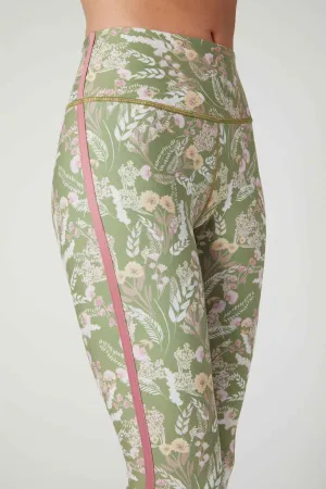 Zoe Back Pocket Legging Calico Sage